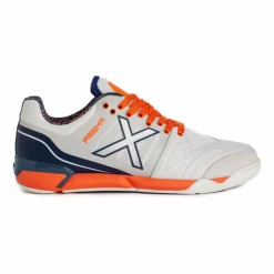 Zapatillas Fútbol Munich Prisma 19 Blanco Naranja Hombre