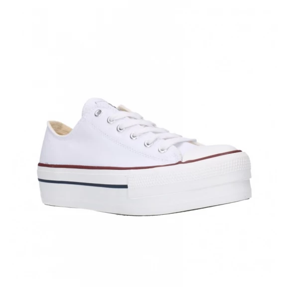 Zapatillas Lona Victoria Plataforma 1061100 Blanca Mujer 4 Zapatillas Lona Victoria Plataforma 1061100 Blanca Mujer - Imagen 2