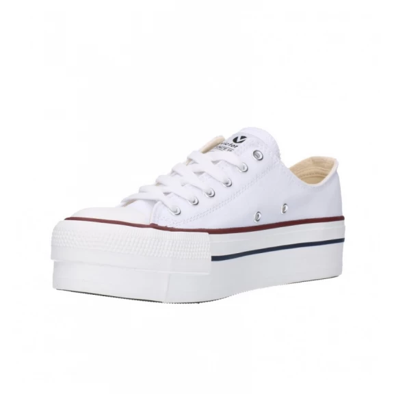 Zapatillas Lona Victoria Plataforma 1061100 Blanca Mujer 5 Zapatillas Lona Victoria Plataforma 1061100 Blanca Mujer - Imagen 3