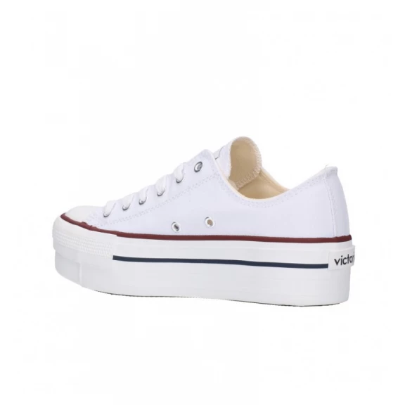 Zapatillas Lona Victoria Plataforma 1061100 Blanca Mujer 6 Zapatillas Lona Victoria Plataforma 1061100 Blanca Mujer - Imagen 4