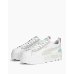 Zapatillas Puma Mayze Mix Blanco Gris Verde Rosa Mujer -Activa Tienda zapatillas puma mayze mix blanco gris verde rosa mujer 2
