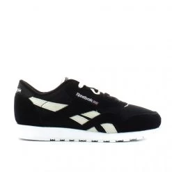 Reebok Classic Zapatillas Reebok Cl Nylon Fbt Negro Blanco Mujer