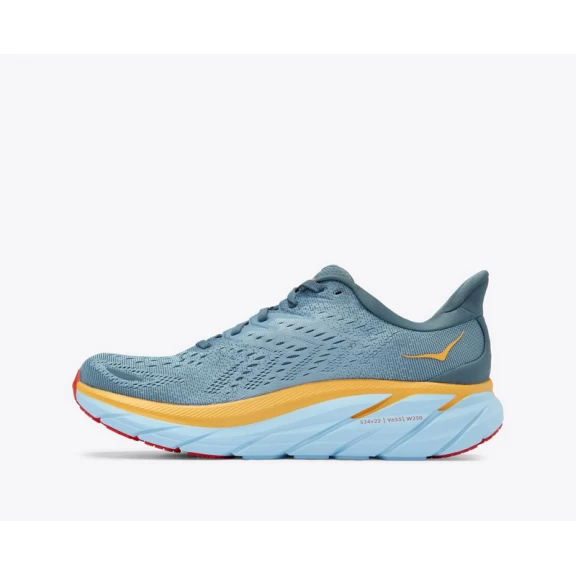 Zapatillas Running Hoka Clifton 8 Azul Amarillo Hombre 4 Zapatillas Running Hoka Clifton 8 Azul Amarillo Hombre - Imagen 2