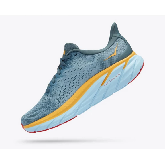 Zapatillas Running Hoka Clifton 8 Azul Amarillo Hombre 7 Zapatillas Running Hoka Clifton 8 Azul Amarillo Hombre - Imagen 5