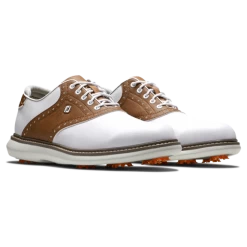 Zapatos Golf Footjoy Traditions Blanco Marrón Hombre -Activa Tienda zapatos golf footjoy traditions blanco marron hombre 2
