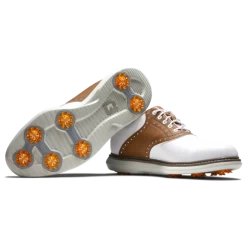 Zapatos Golf Footjoy Traditions Blanco Marrón Hombre -Activa Tienda zapatos golf footjoy traditions blanco marron hombre 4