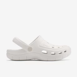 Zuecos Coqui Jumper Blanco Gris Mujer