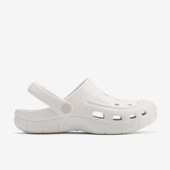 Zuecos Coqui Jumper Blanco Gris Mujer 3 Zuecos Coqui Jumper Blanco Gris Mujer