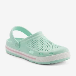 Zuecos Coqui Lindo Verde Menta Rosa Mujer