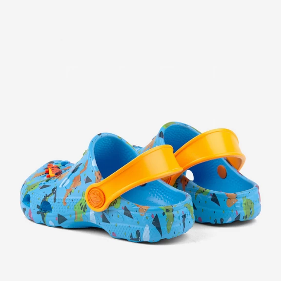 Zuecos Coqui Little Frog Azul Naranja Niños 5 Zuecos Coqui Little Frog Azul Naranja Niños - Imagen 3